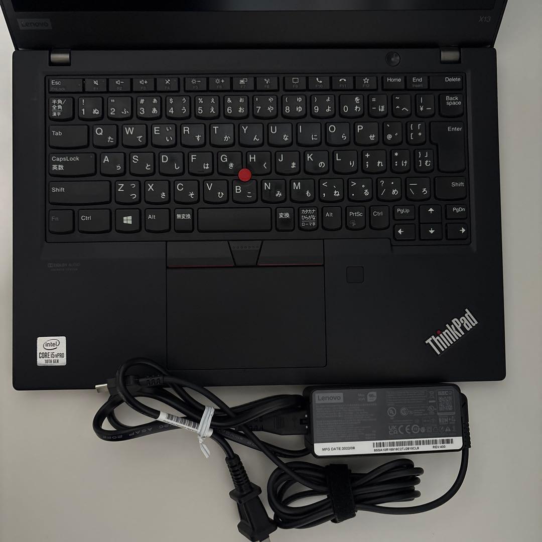 【初期設定済】レノボThinkPad X13⭐︎Windows11インテルi5搭載