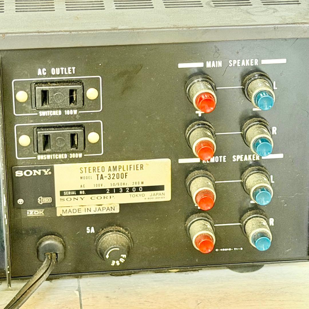 SONY「TA-3200F」ESシリーズステレオパワーアンプ②