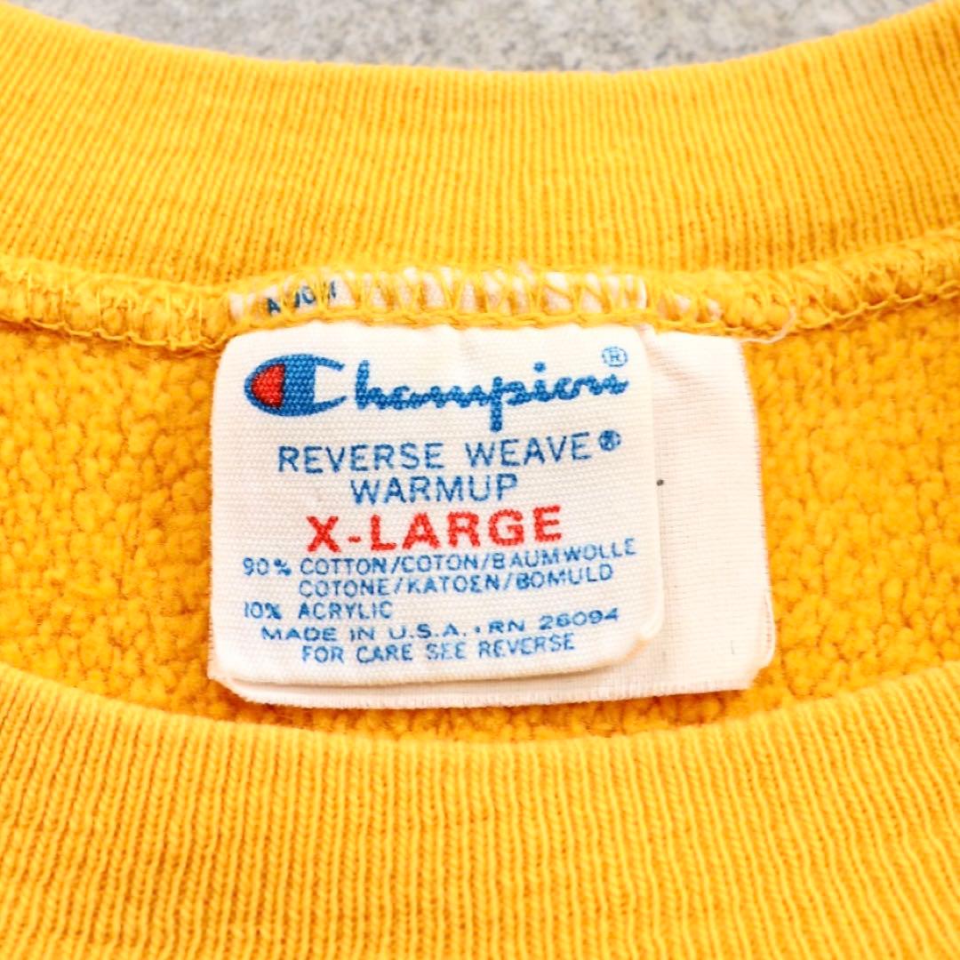 スペシャル 80sトリコタグ チャンピオン リバースウィーブ イエロー IOWA