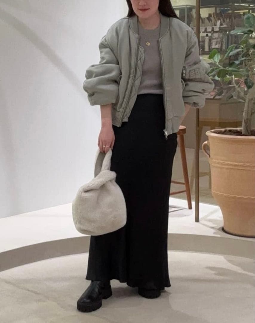 【新品】Whim Gazette トスカーナ　ムートンバッグ　ベージュ　タグなし