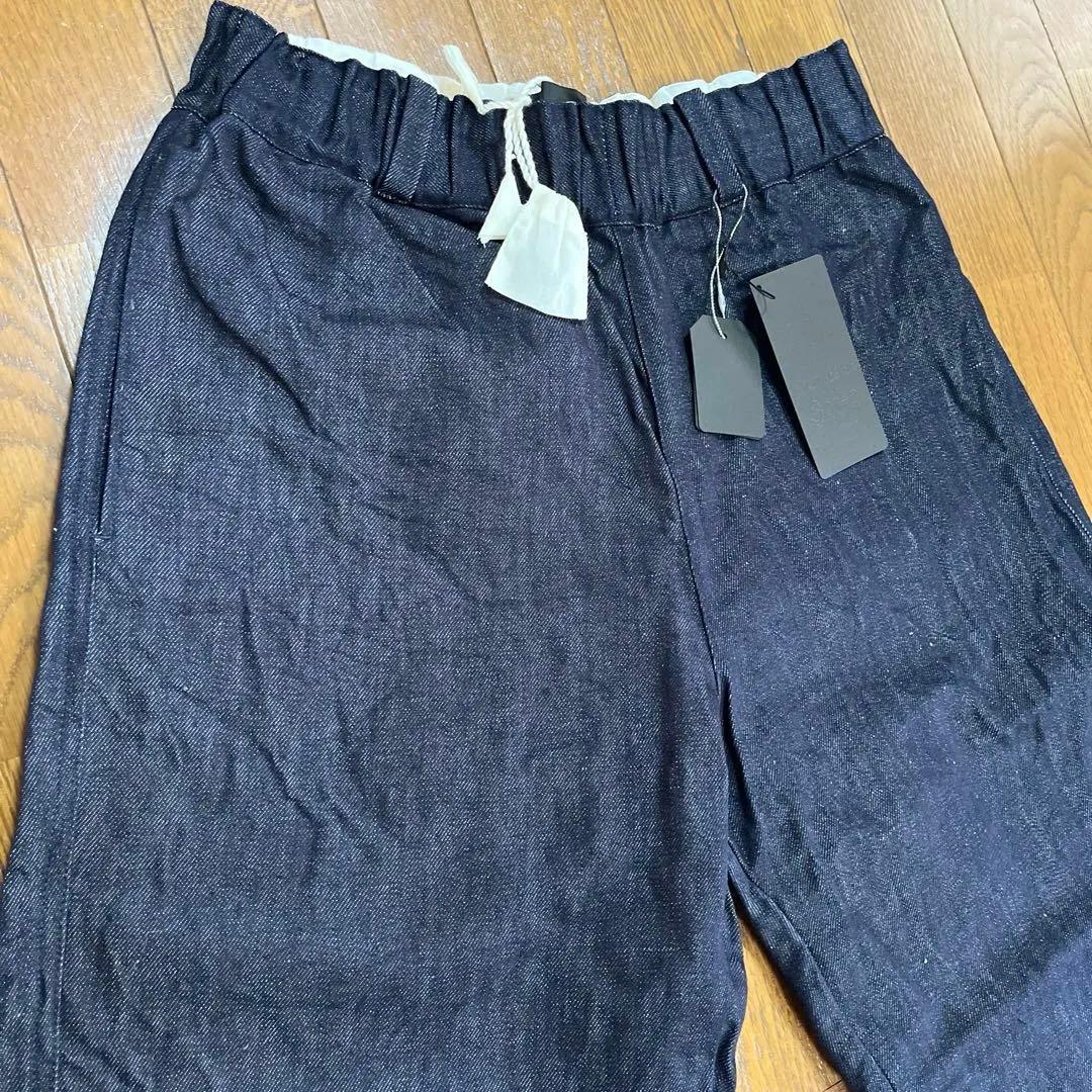 日本製【新品タグ付き】エテルニテドゥソワsoi-eコットンリネンデニムパンツ 1