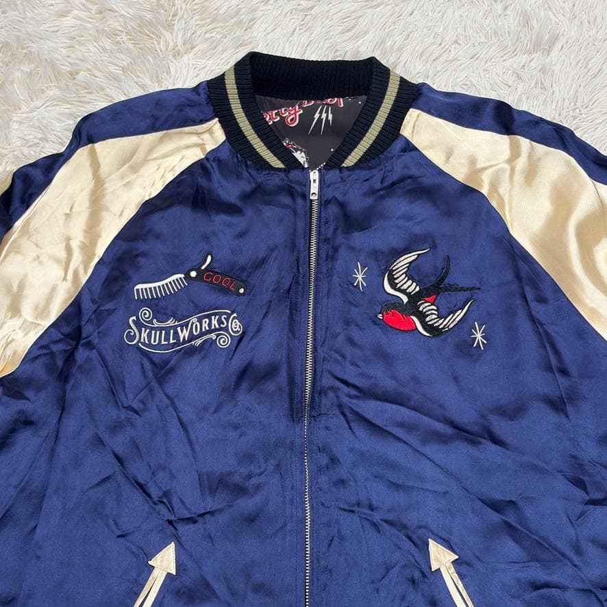 希少　SKULL WORKS × Betty Boop スカジャン リバーシブル