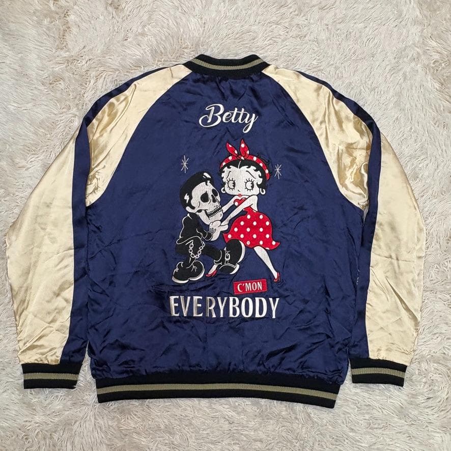 希少　SKULL WORKS × Betty Boop スカジャン リバーシブル