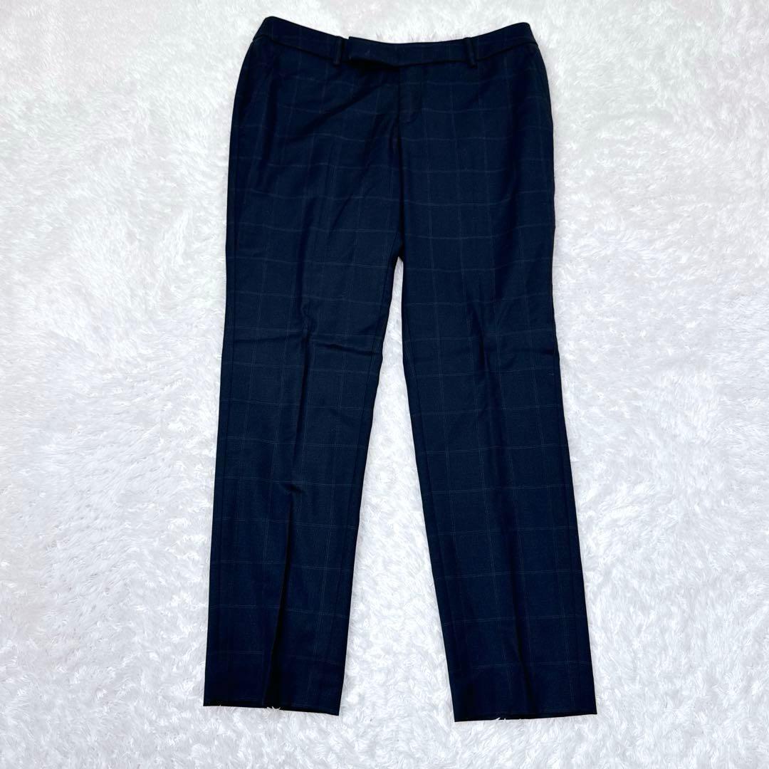 【美品】スーツカンパニー REDA グレンチェック ウール パンツスーツ L