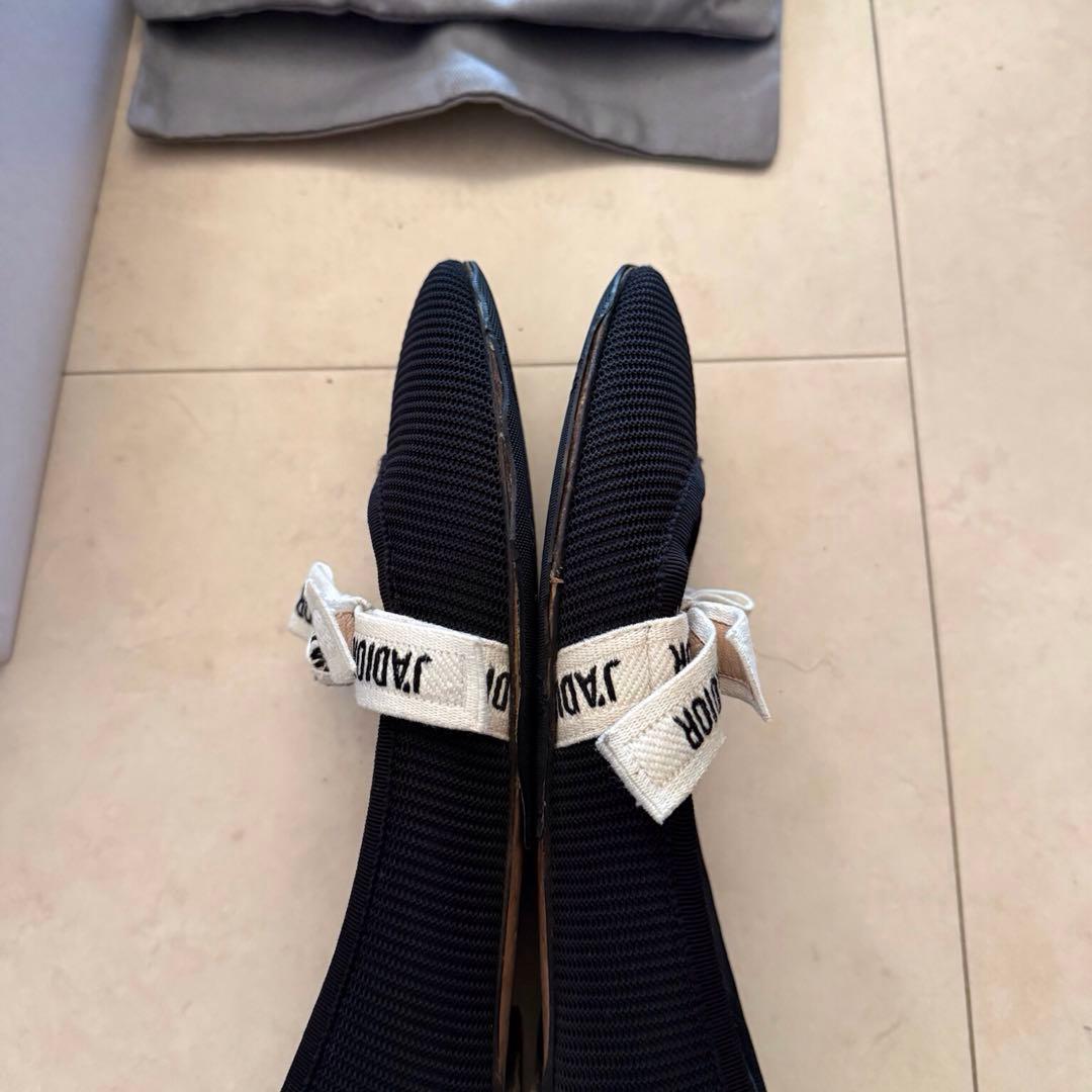【訳あり】 DIOR ／J´A DIOR バレエフラットシューズ　37ハーフ
