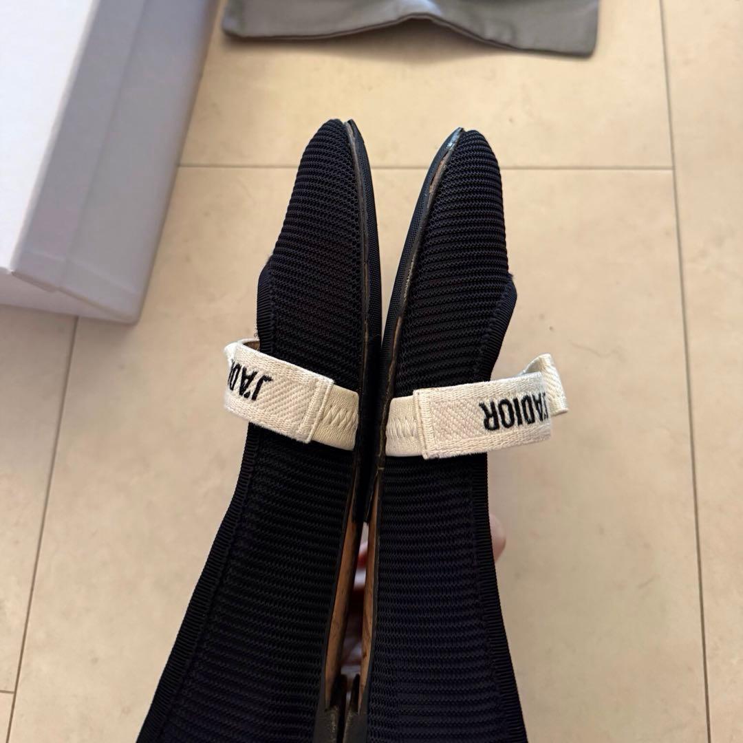 【訳あり】 DIOR ／J´A DIOR バレエフラットシューズ　37ハーフ