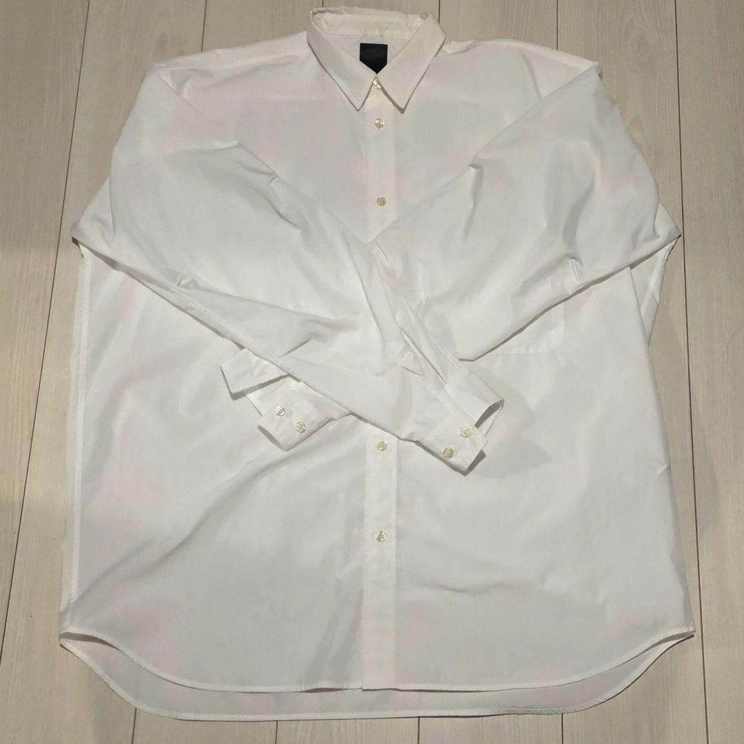 24SS ダイワピア39 テック 長袖 レギュラーカラーシャツ ホワイト