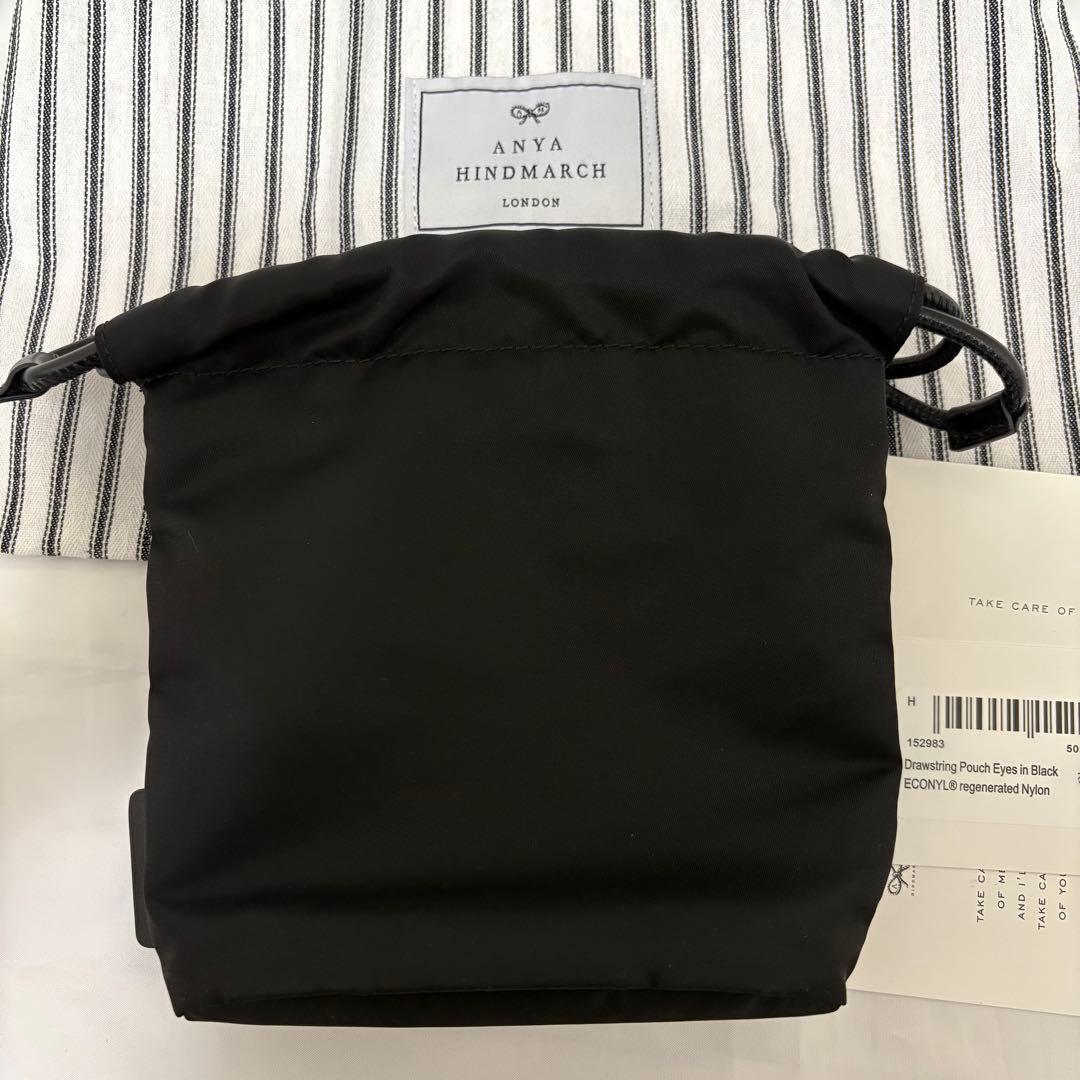 アニヤハインドマーチ Eyes ドローストリング・ポーチ　巾着
