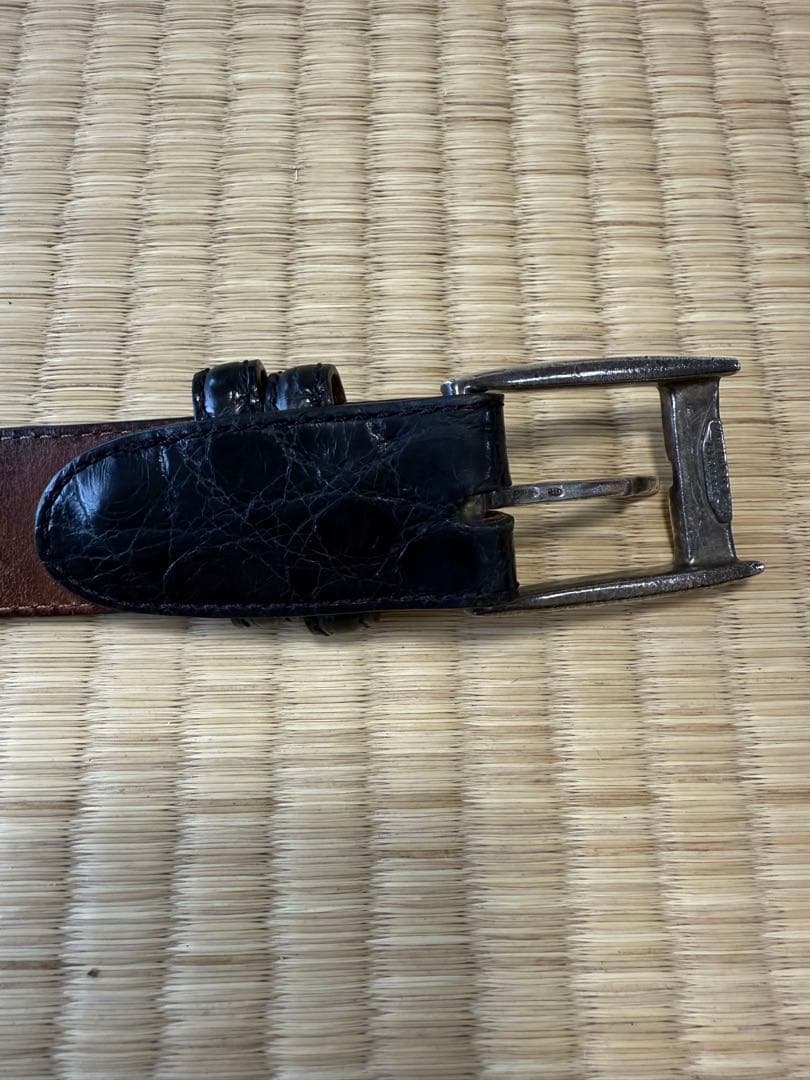 クロコダイルベルト　イタリア製　ZADEH