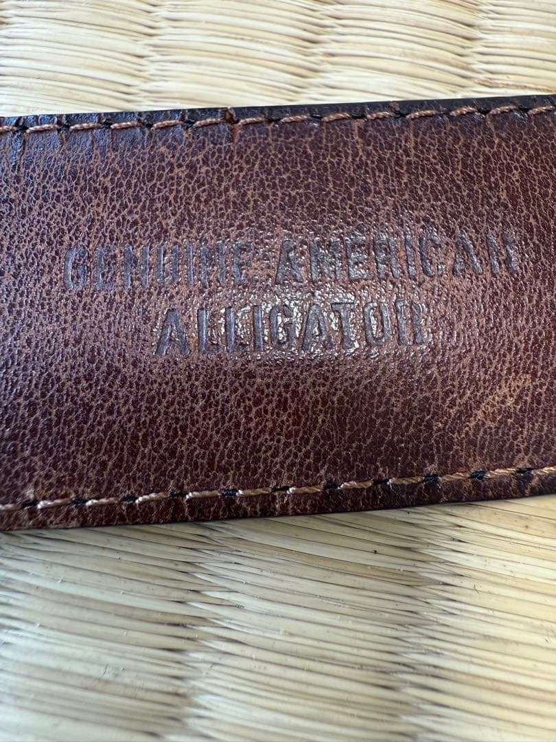 クロコダイルベルト　イタリア製　ZADEH