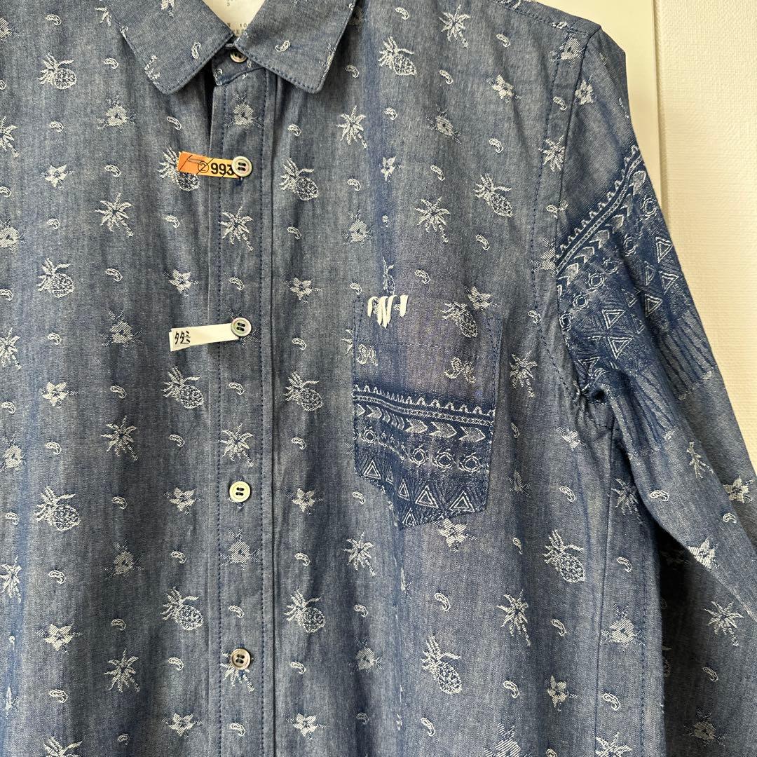 サカイ ドッキング ジャガード シャンブレー シャツ　サイズ３