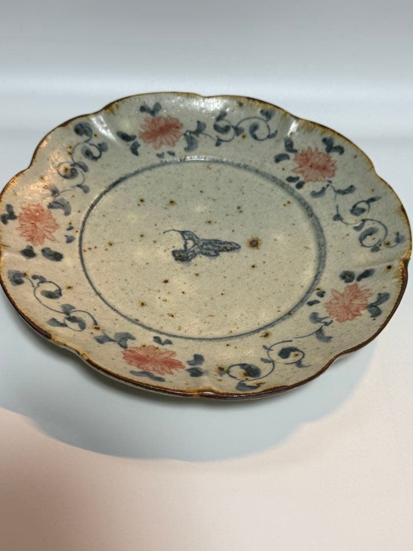 新品未使用　送料込　コウホ窯　市野吉記　バッチャン　輪花皿