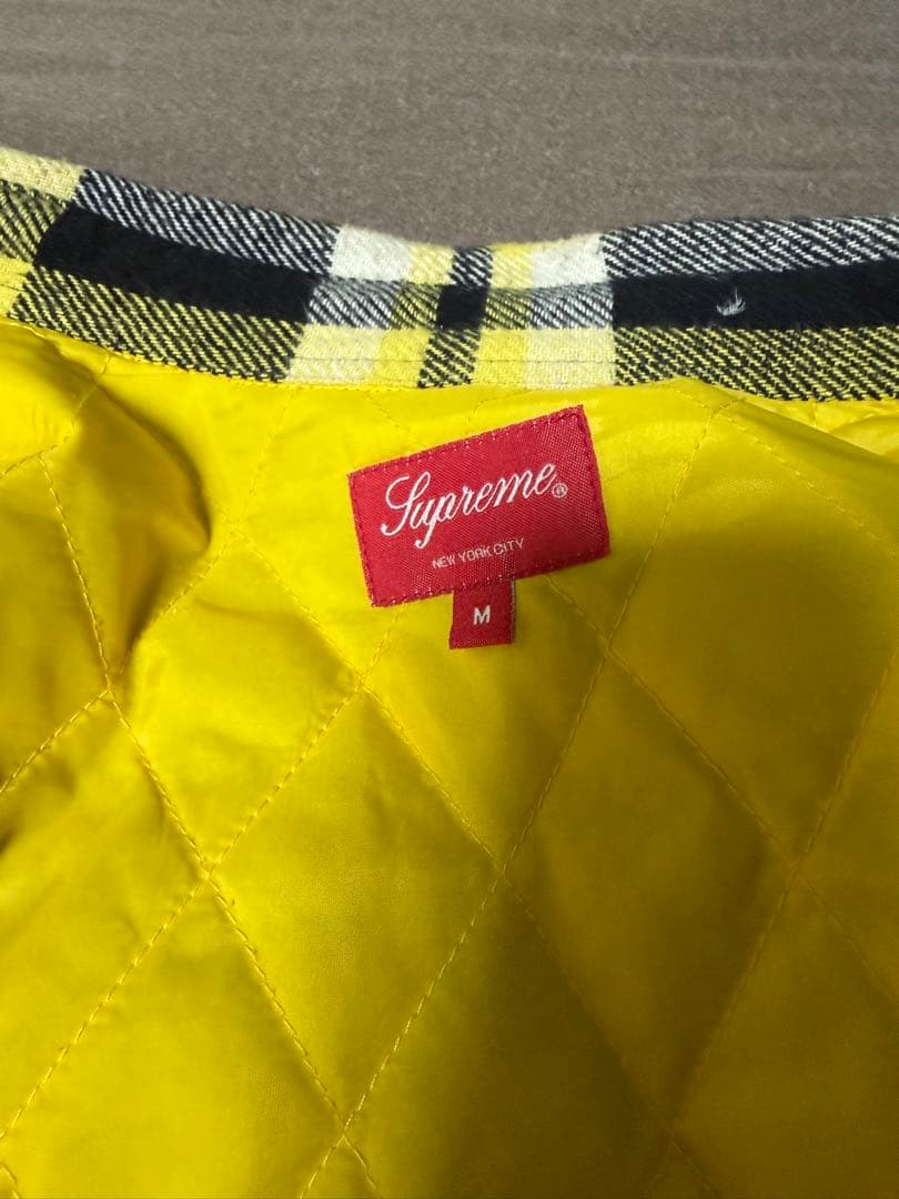 トップス Supreme Quilted Arc Logo Flannel Shirt