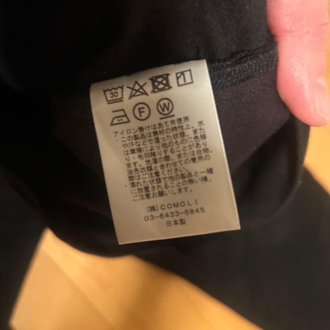 COMOLI モールスキン5Pパンツ　黒　サイズ3 2024FW