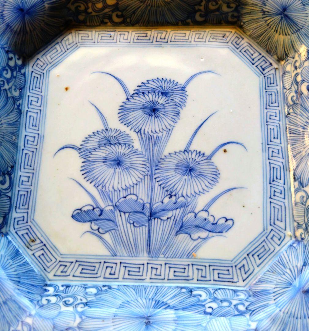 古伊万里の皿　3種類セット　骨董品　アンティーク　大皿　盛り皿　染付