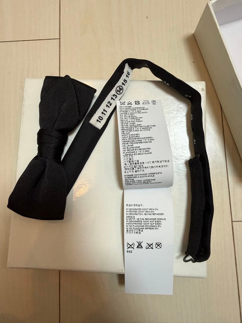 新品未使用　Margiela 2016ss シルク　蝶ネクタイ