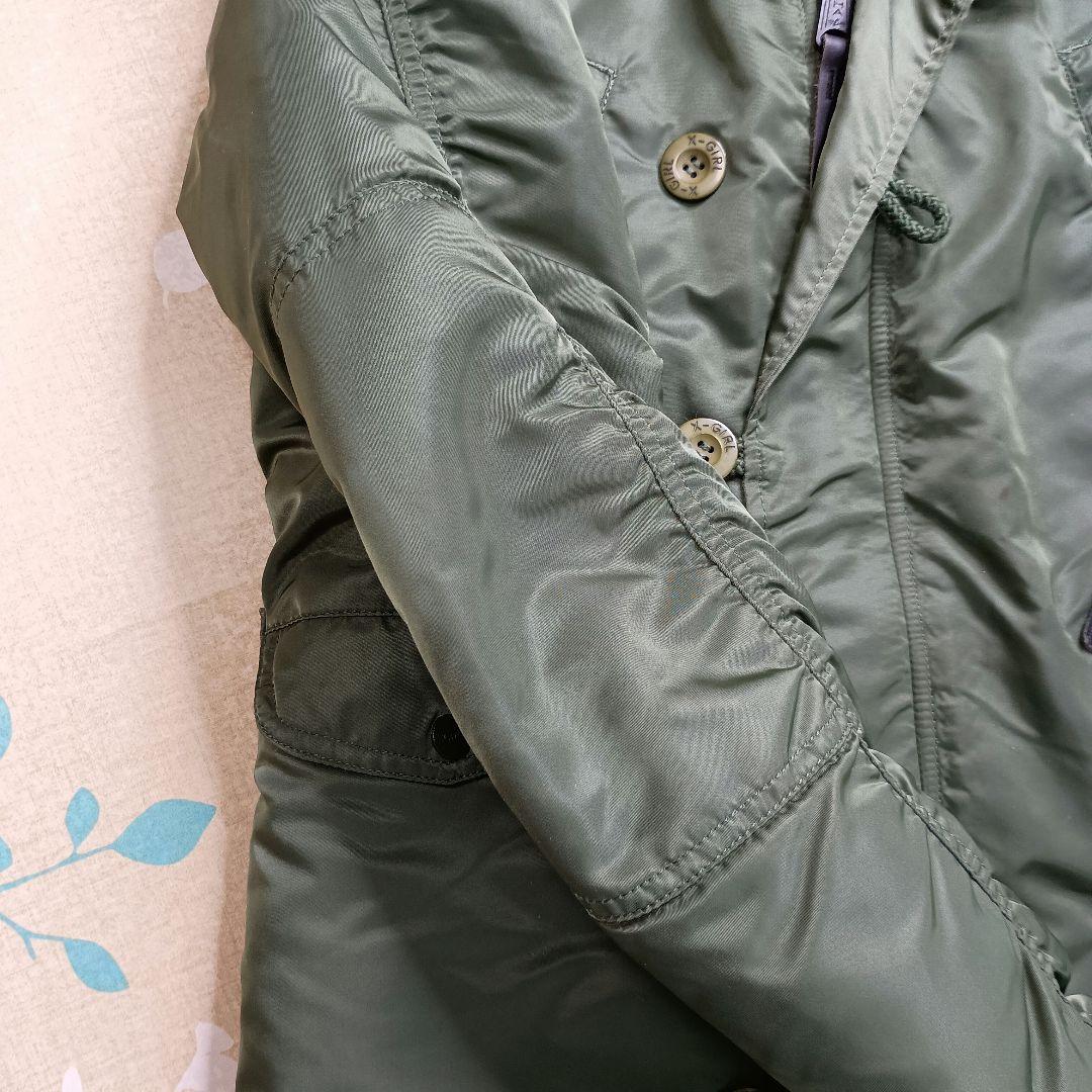 ALPHA ✕ X-GIRL N-3B ミリタリージャケット M