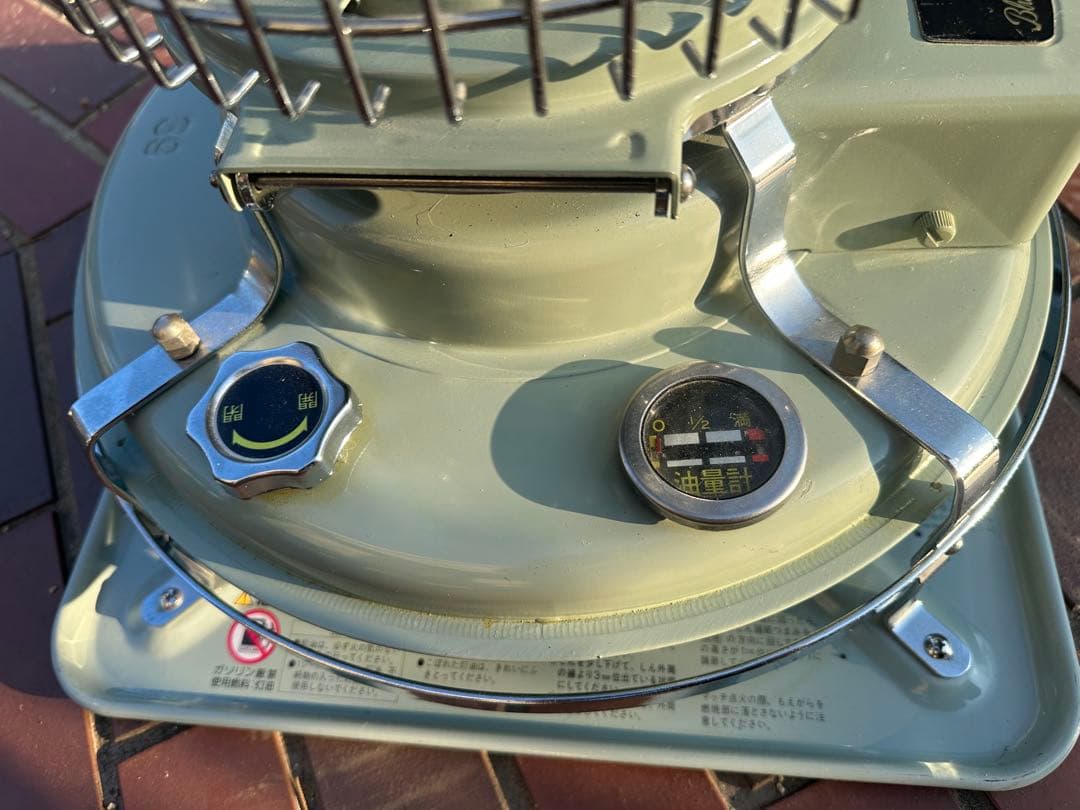 レトロ グリーン 石油ストーブ　03年製