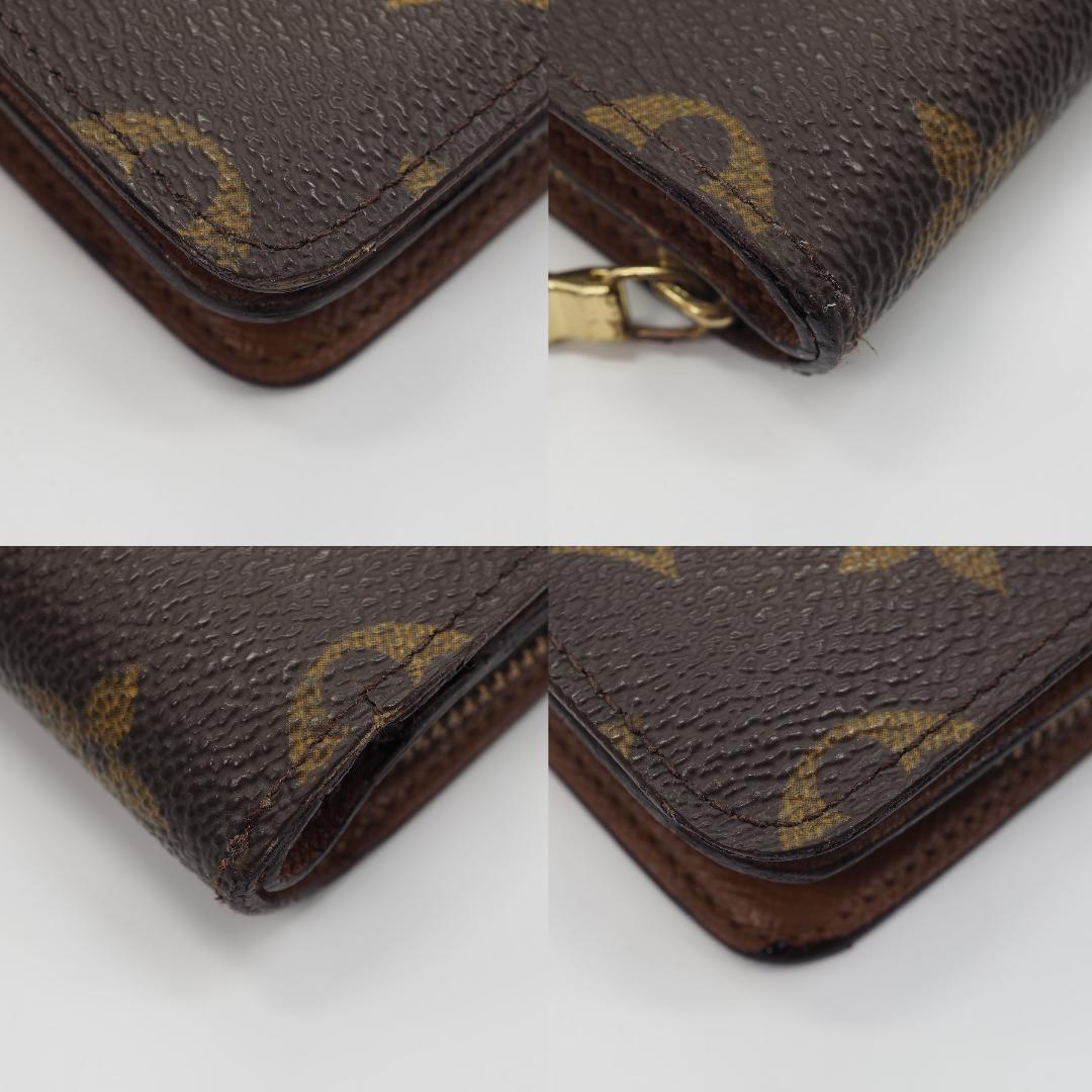 ルイヴィトン モノグラム ポルトパピエ ジップ 二つ折り財布