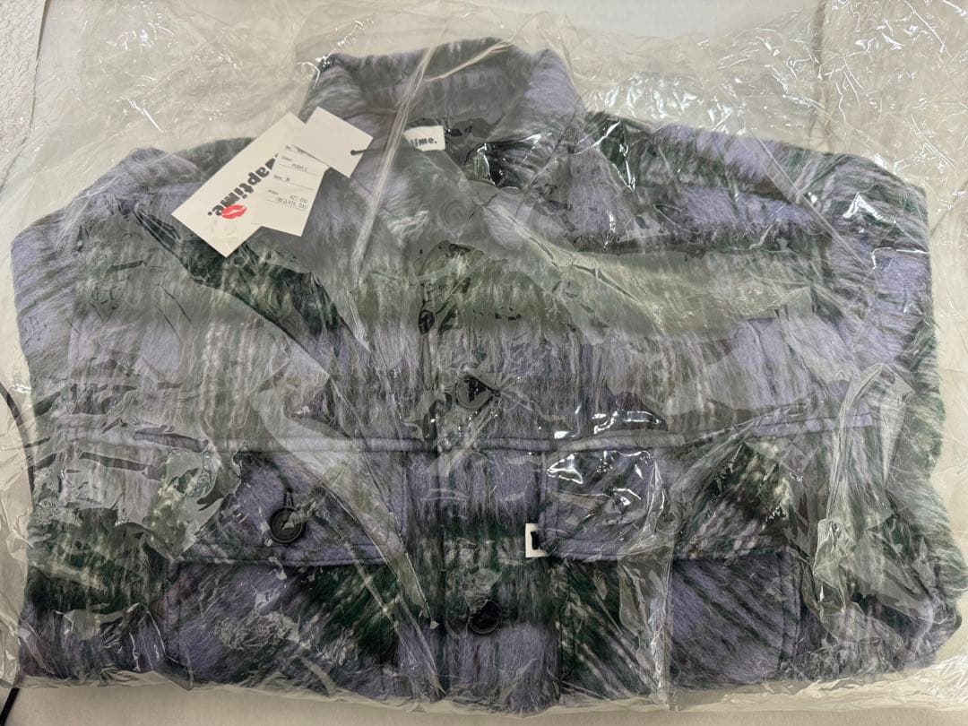 Naptime チェック中綿ジャケット -PURPLE Mサイズ