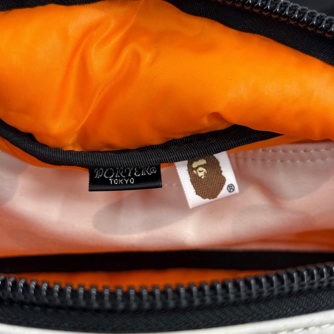 未使用級 PORTER×A BATHING APE ウエストバッグ ボディバッグ