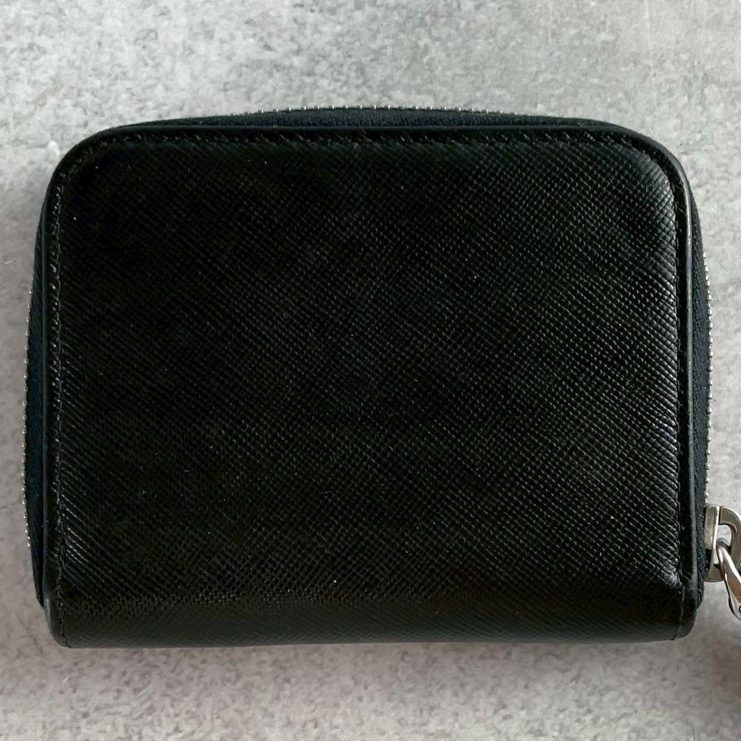 【美品】プラダ ケース 三角ロゴ サフィアーノレザー