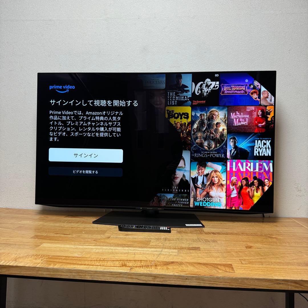 シャープ 60V型 4K 液晶テレビ AQUOS 4T-C60EN1 22年製