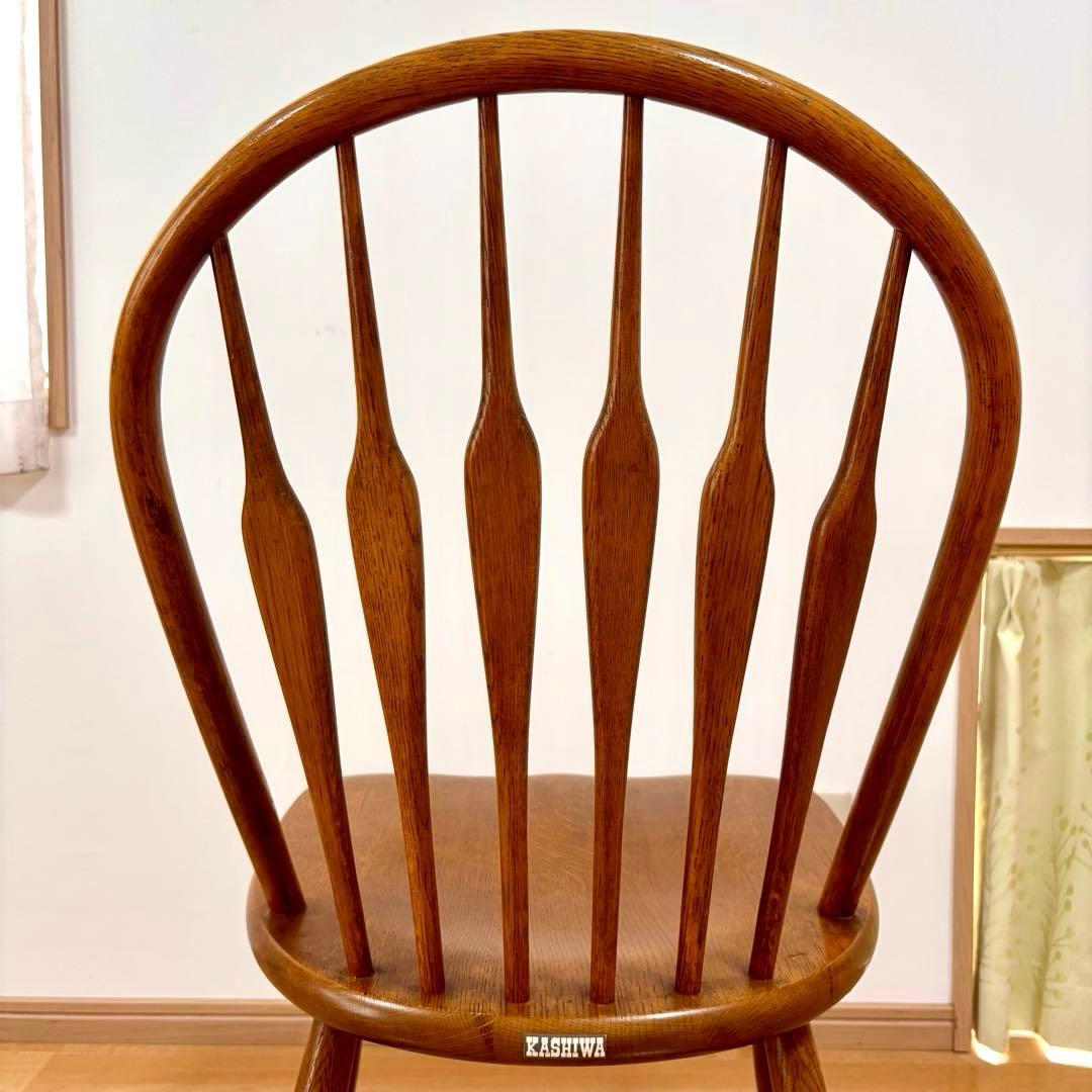 柏木工 KASHIWA ウィンザーチェア ダイニングチェア ビンテージ ①