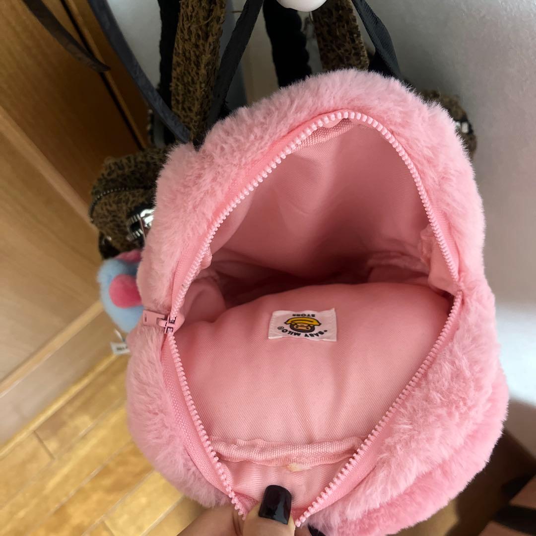 BAPE BABY MILOピンク ぬいぐるみリュック エイプ ギャル y2k