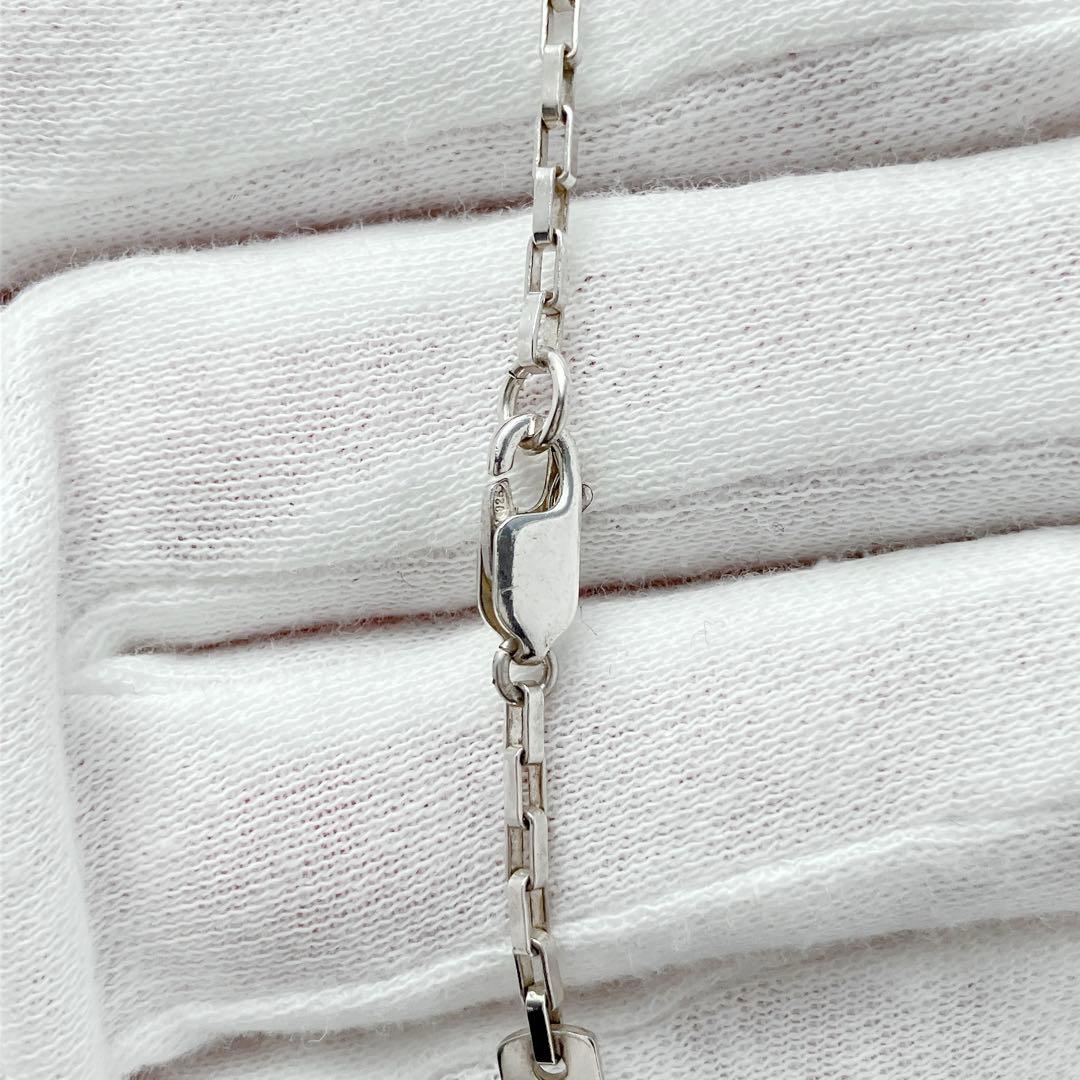 グッチ GUCCI 925 ネックレス シルバー Gロゴ プレート Y733