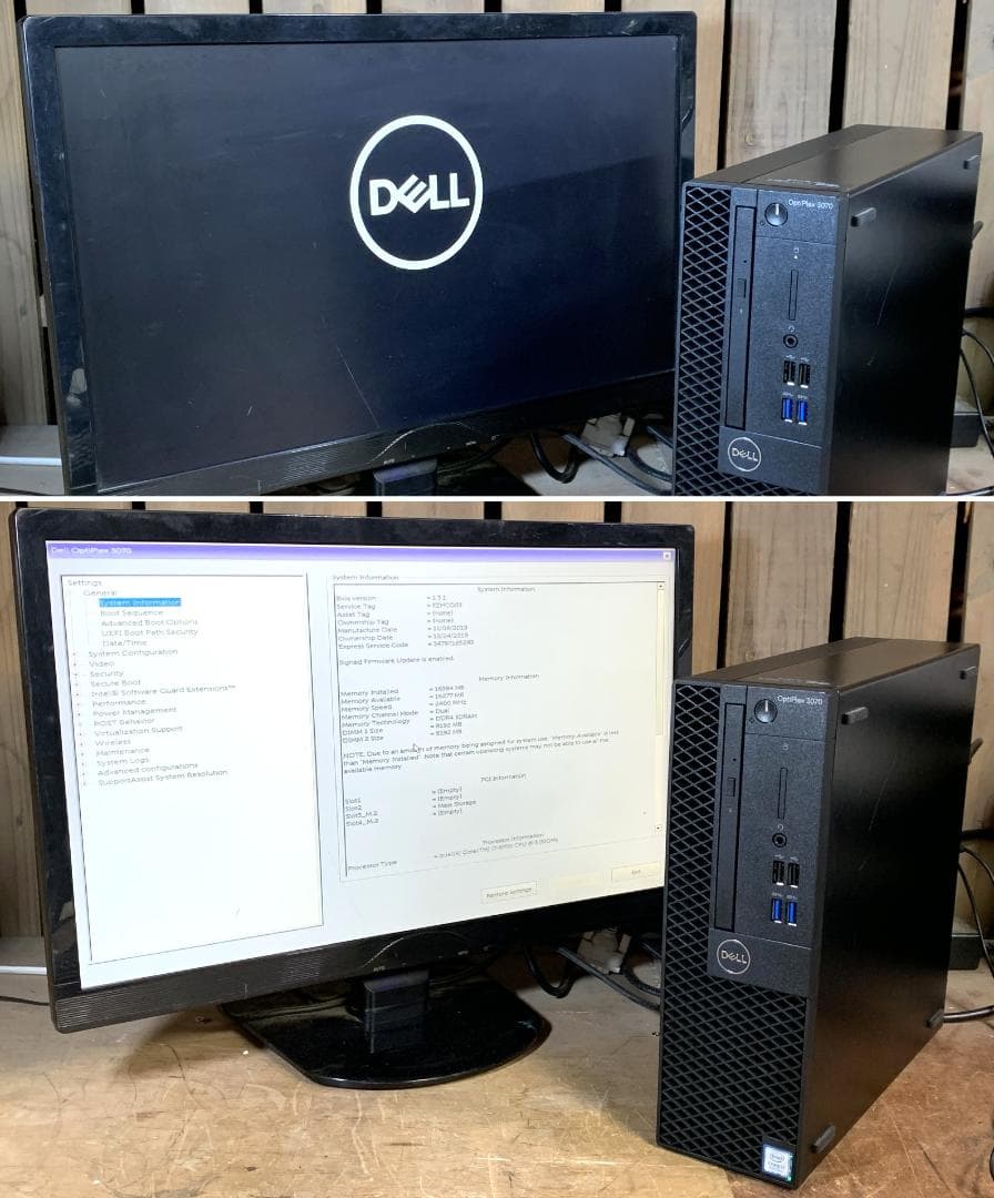 デル i7-9700 M.2 SSD＋4.0TB Win11 Pro 16GB