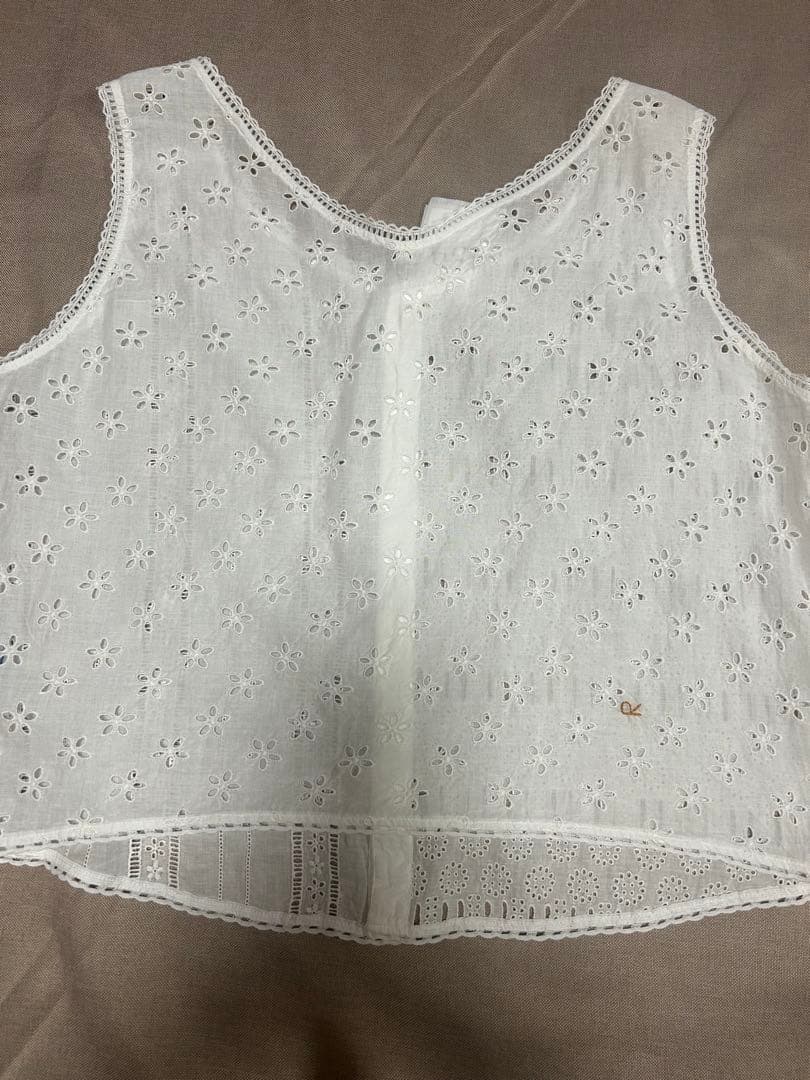 45R フォーティファイブアール　　 度甘平のカットワークキャミソール