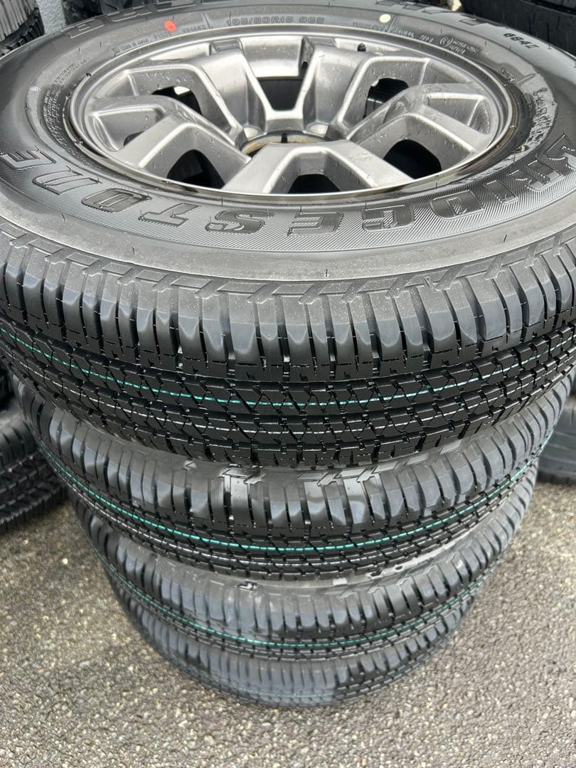 新車外しジムニーシエラ純正アルミ&タイヤ4本セット