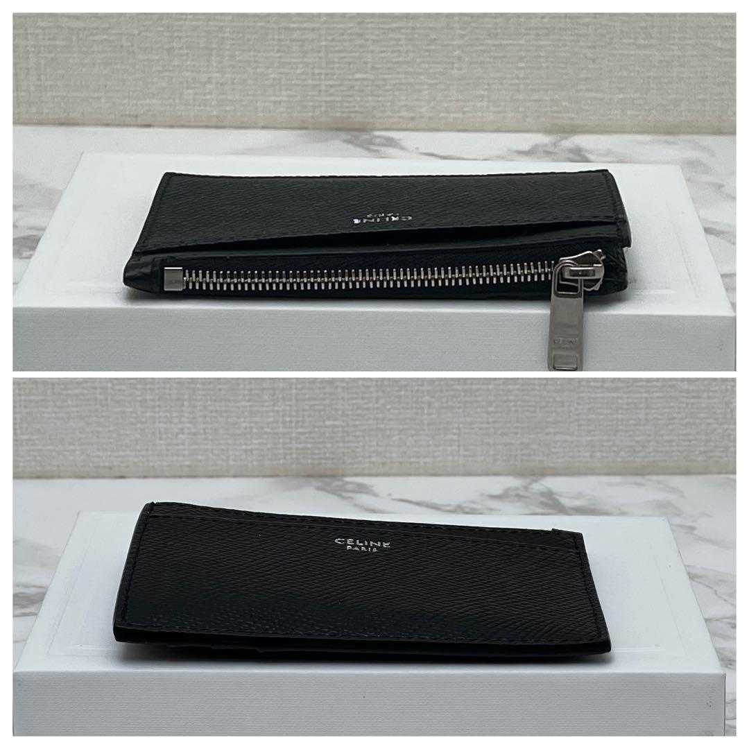 セリーヌ ジップ付きカードホルダー ケース 現行品 ブラック