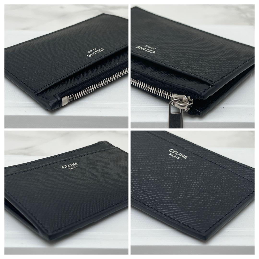 セリーヌ ジップ付きカードホルダー ケース 現行品 ブラック