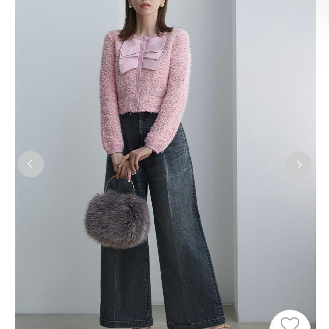 ダブルリボンニットジャケット　セルフォード