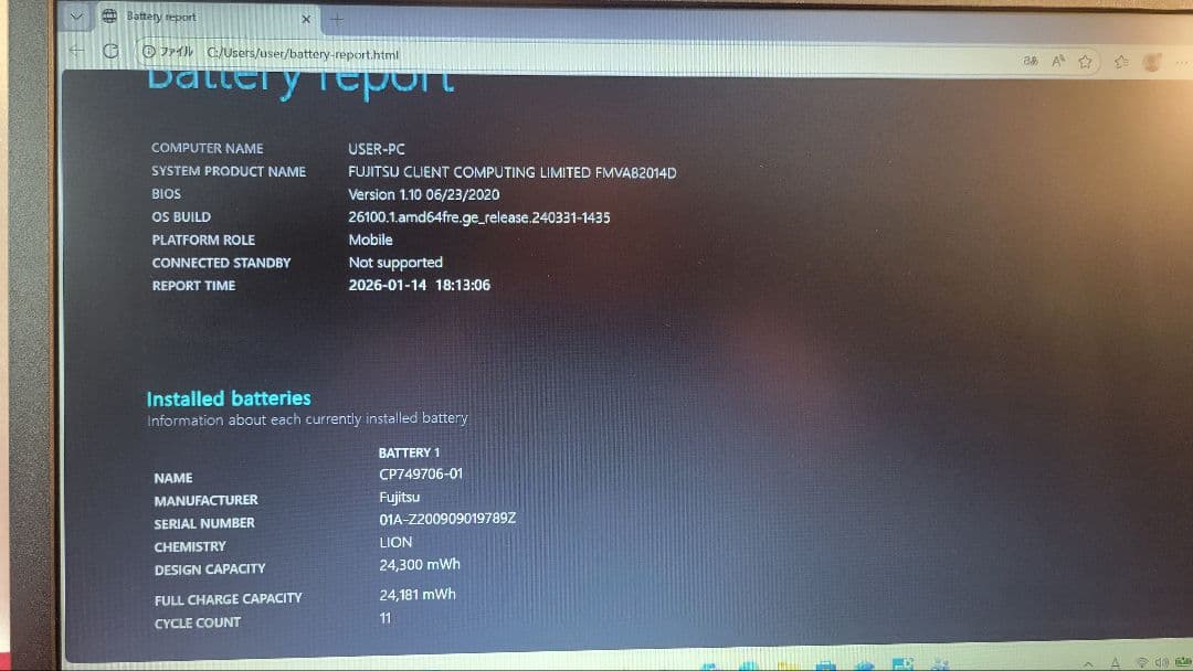 富士通 LIFEBOOK A5510/DW 初心者向けノートパソコン