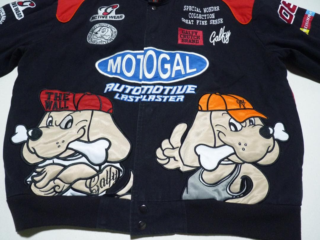 GALFY　ガルフィー　レーシングジャケット　綿　マルチカラー　XL