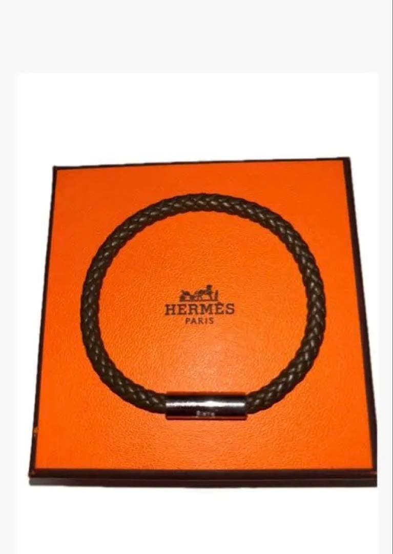 み*い様 エルメスレザー ブレスレット ダークブラウン