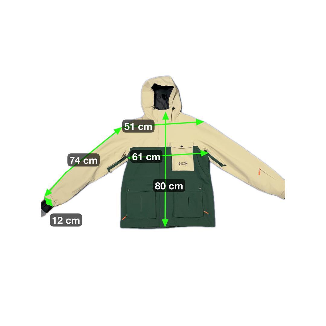 ノマディック NOMADIK スノーボードウェア 上下セット L カモフラ