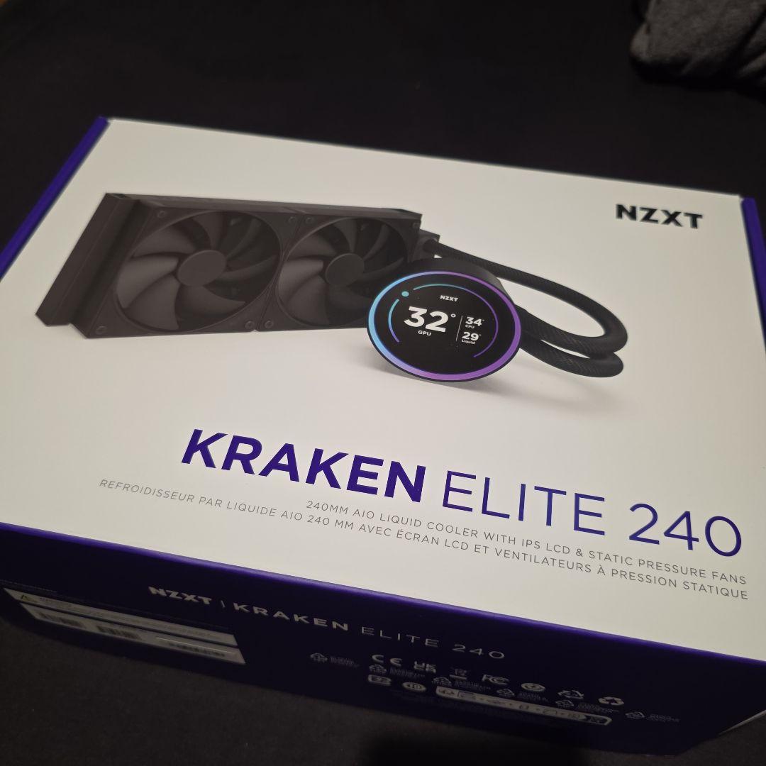 おまけ付き　NZXT KRAKEN ELITE 240 簡易水冷