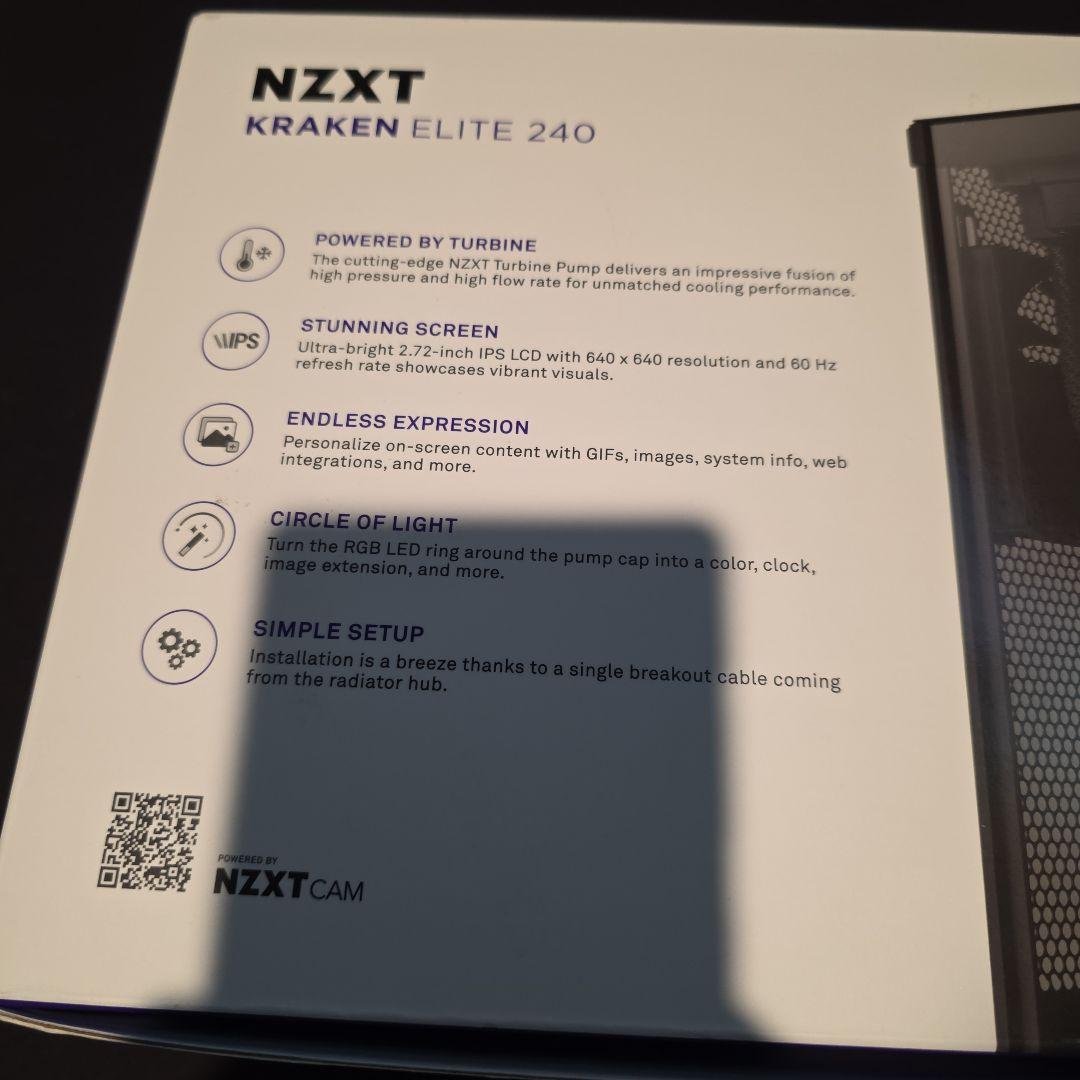 おまけ付き　NZXT KRAKEN ELITE 240 簡易水冷