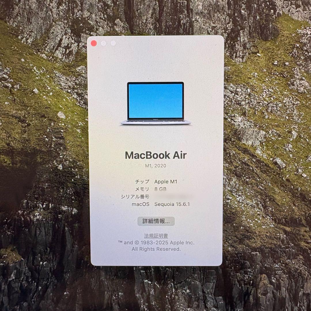 MacBook Air M1 13インチ 2020 8GB 256GB