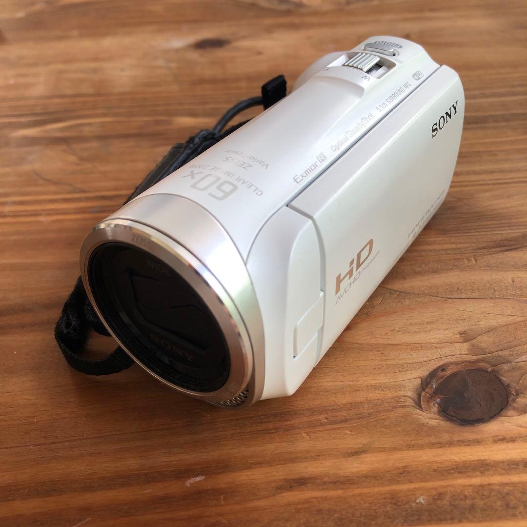 【1月3日まで値下げ】ハンディカム　HDR-CX485 ホワイト　Wi-Fi対応