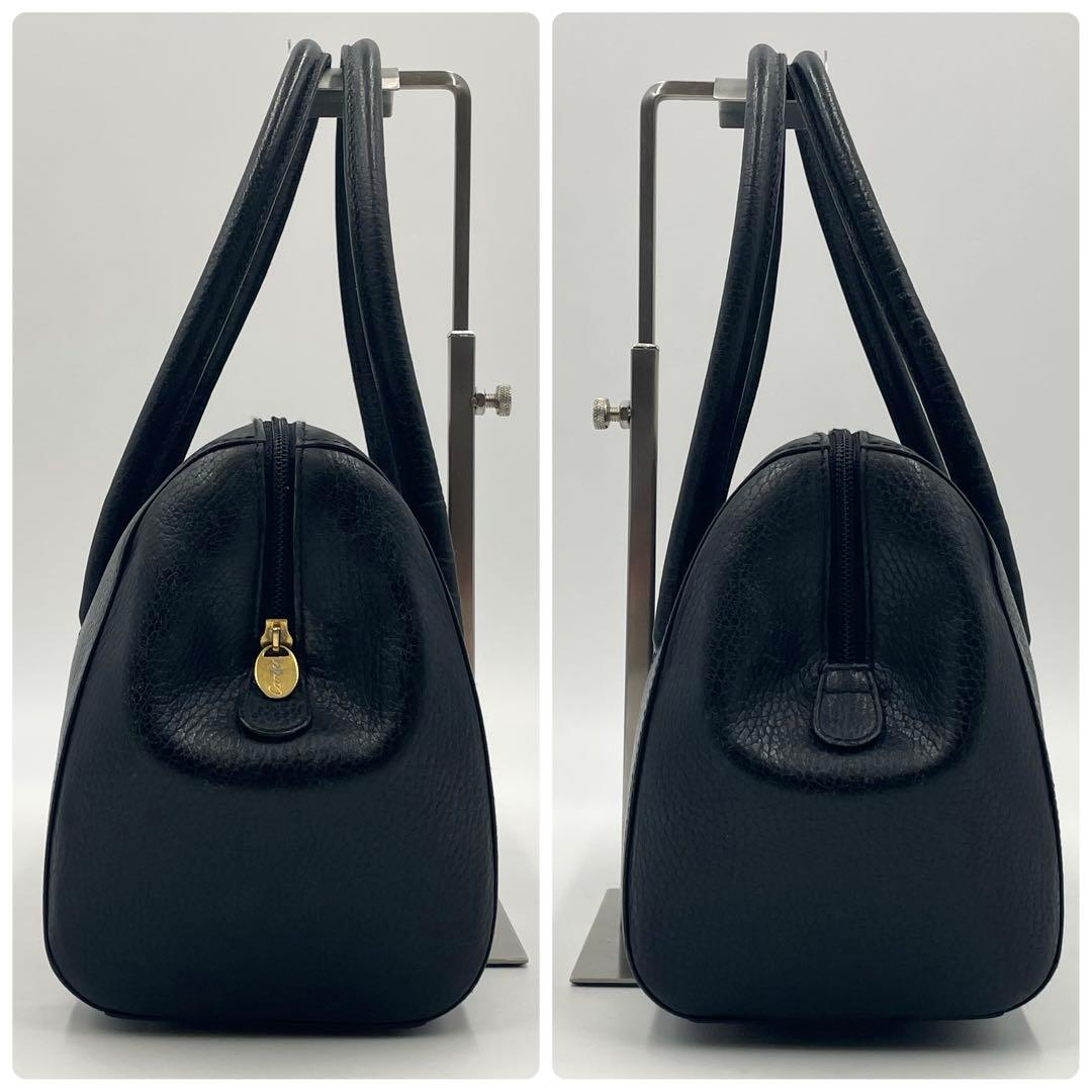 ✨希少 極美品✨カルティエ ミニボストン マストライン 本革 ゴールド金具 黒