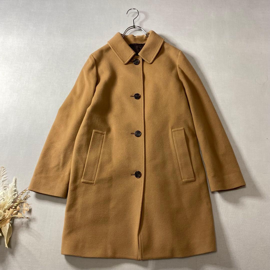 《美品》マッキントッシュロンドン チェスターコート ウール キャメル【L】通勤