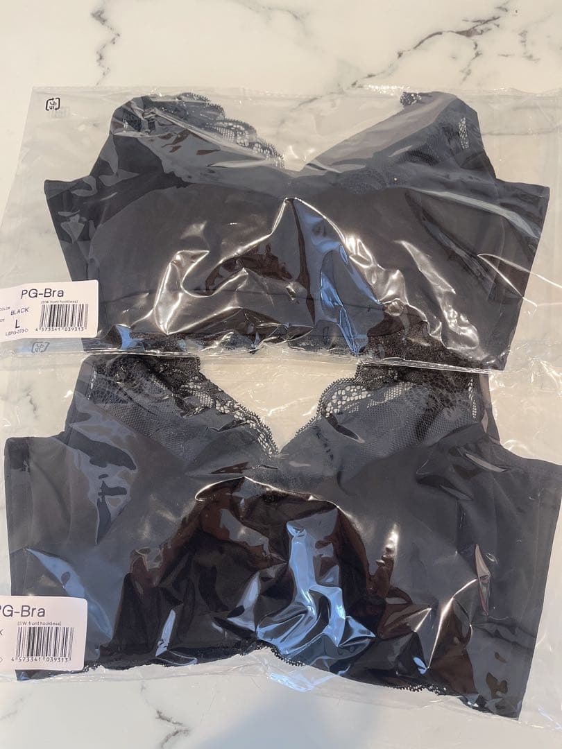 PG-Bra ブラック Lサイズ 2枚セット