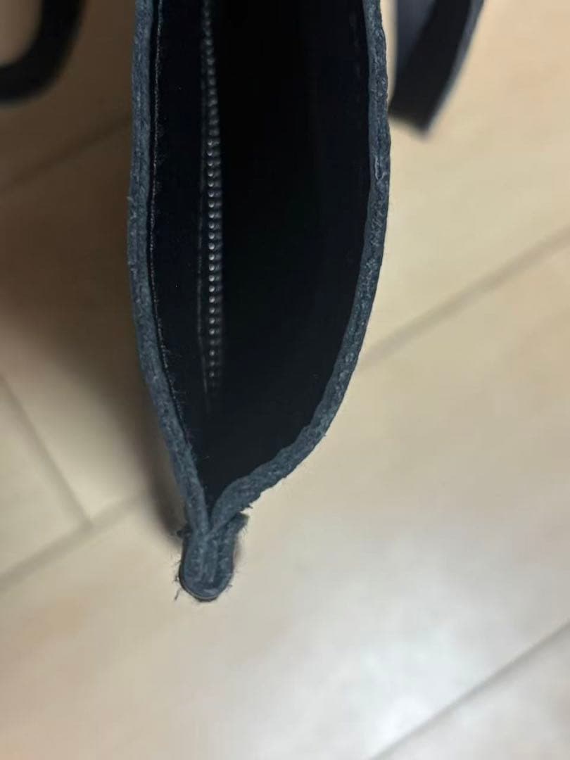 OUR 2WAYフィットトートバッグ レザー 本革ブラッ【定価2.8万】