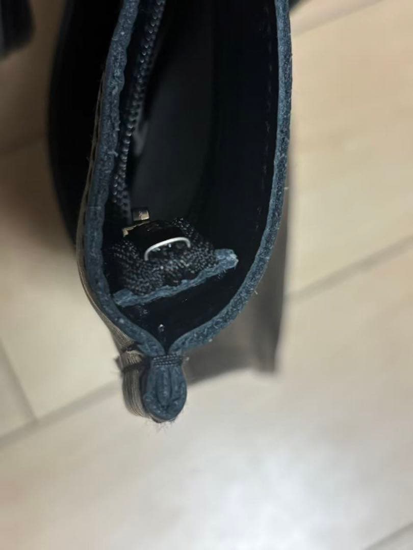 OUR 2WAYフィットトートバッグ レザー 本革ブラッ【定価2.8万】