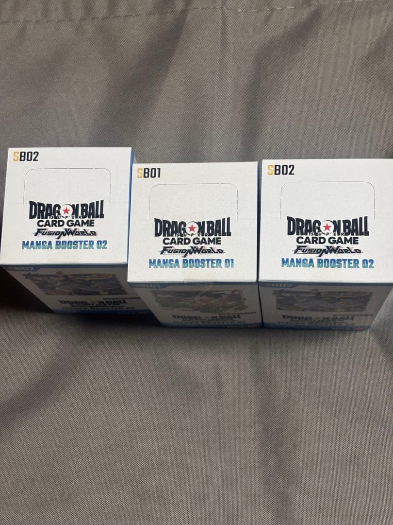 3BOX【未開封】ドラゴンボールカードゲーム マンガブースター 01 02